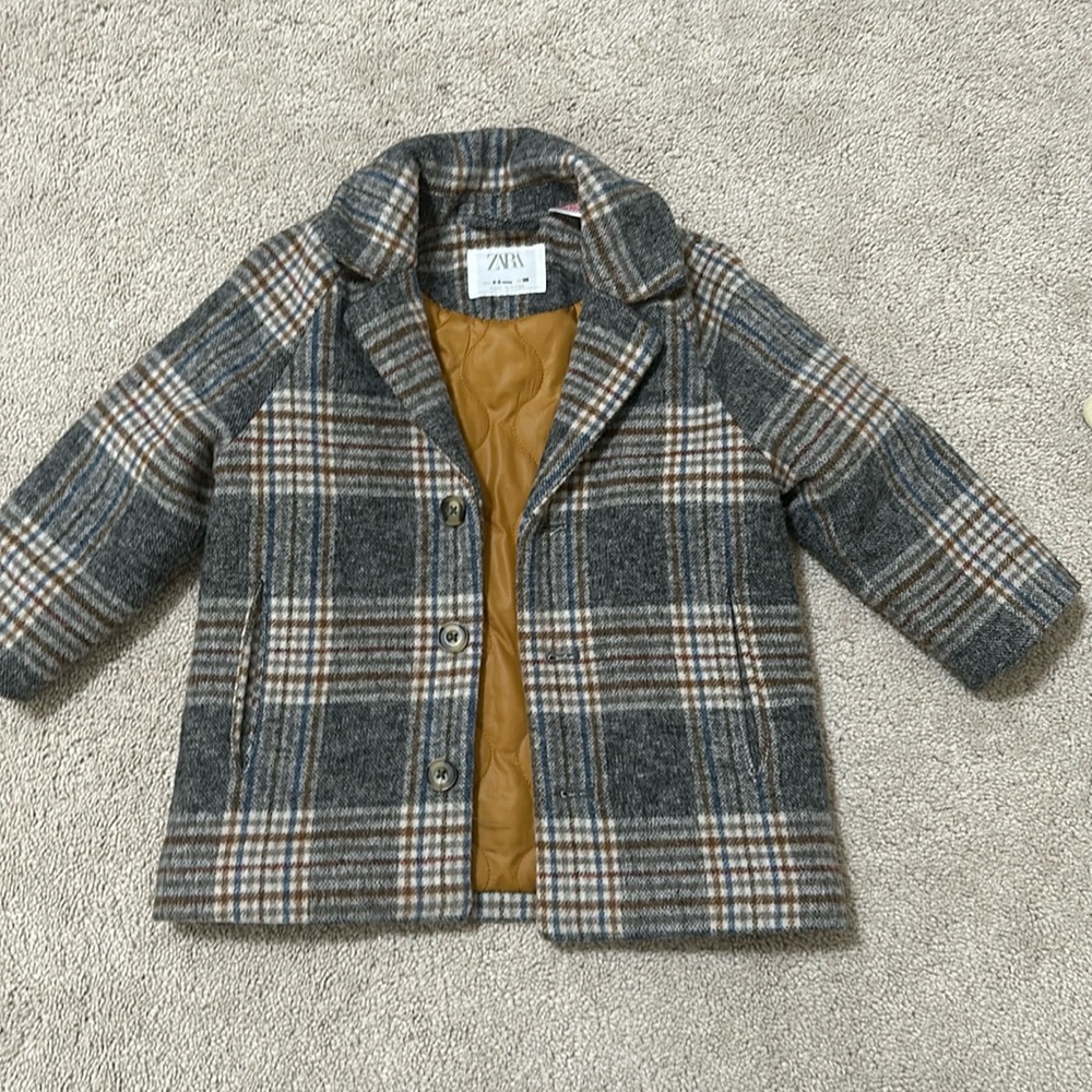 Zara 2-3 Years Plaid Jacket/Coat